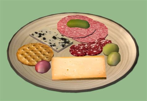 Jacky93sims — Charcuterie And Cheese Food For The Sims 2