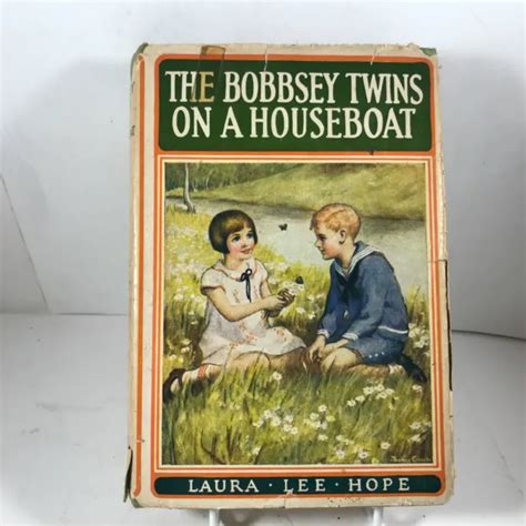 Vintage Hardcover The Bobbsey Twins On A Houseboat Laura Lee Hope 428