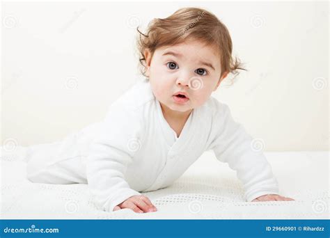 Cute Baby Boy Stock Image Image Of Portrait Positive 29660901