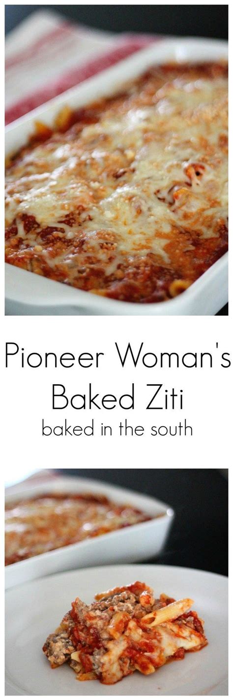 Remove from the fridge and place them on a baking sheet. Pioneer Woman's Baked Ziti | Recipe | Food network recipes ...