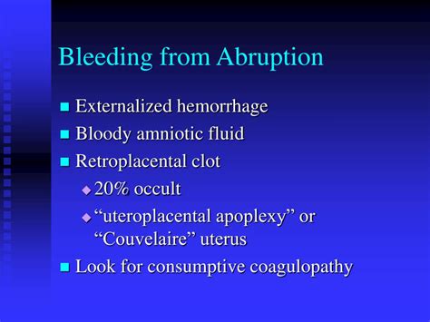ppt vaginal bleeding in late pregnancy powerpoint presentation free download id 156620