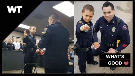VIDEO Year Old Battling Cancer Achieves Dream Of Becoming Police Officer