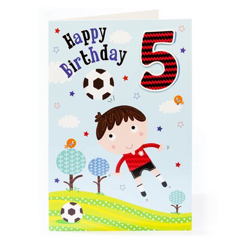 We did not find results for: Buy Giant 5th Birthday Card - Footballer for GBP 0.99 | Card Factory UK