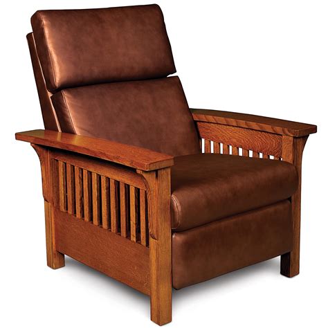 Simply Amish Grand Rapids Xq26 Ajhlr Ld High Leg Recliner With Wood