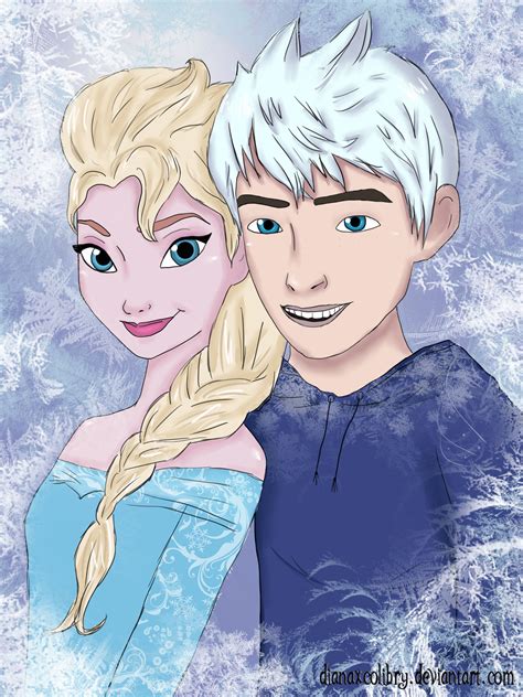 Elsa And Jack Frost By Dianaxcolibry On Deviantart