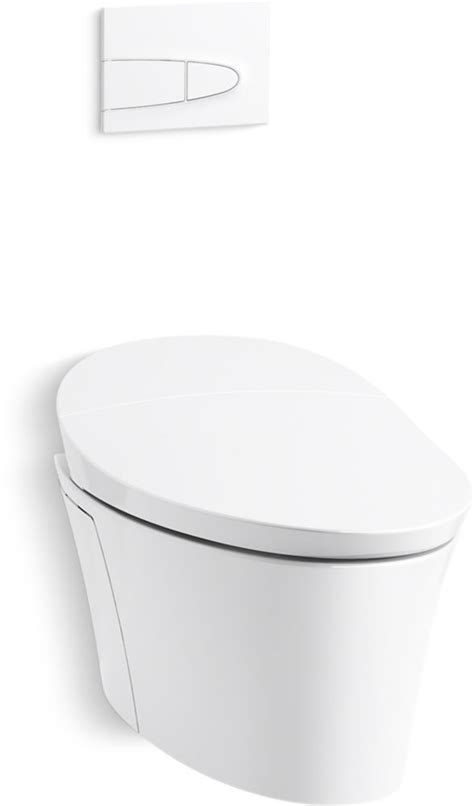 Kohler Veil Intelligent Compact Elongated Dual Flush Wall Hung Toilet
