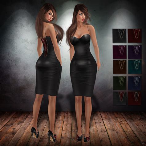 Second Life Marketplace Tbo Mae Leather Corset Dress Demo