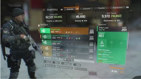 Striker S Pack Armor Item The Division Field Guide