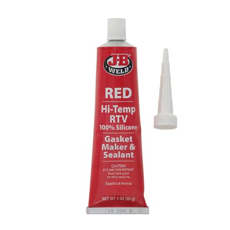 J B Weld Hi Temp Red Silicone Gasket Maker And Sealant The Home