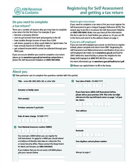 Register And File Your Self Assessment Tax Return Tabitomo