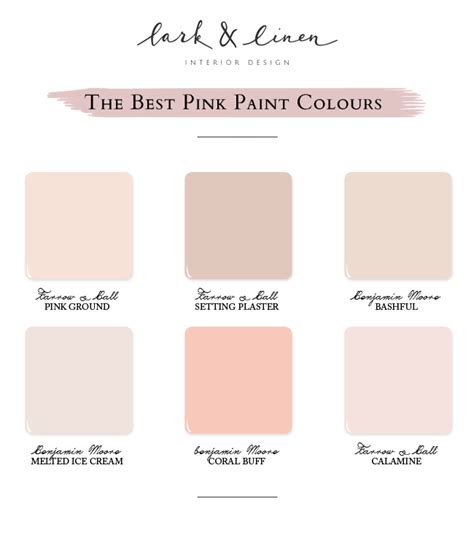 Sometimes using light pink in your design work would be the right decision you made. My Favourite Pink Paint Colours | lark & linen