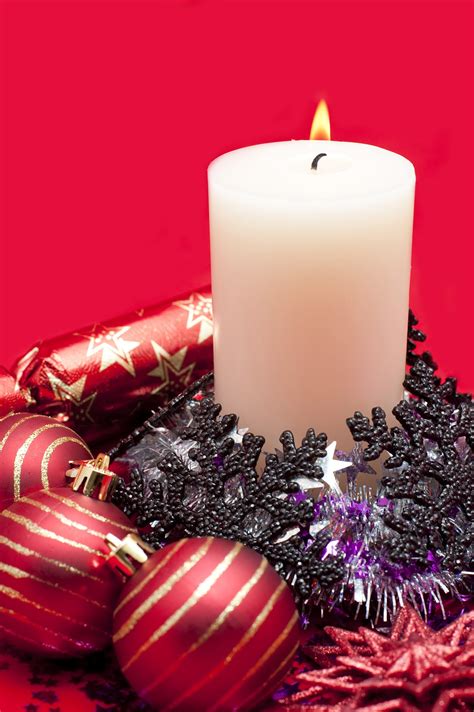 Photo Of Festive Candle Still Life Free Christmas Images