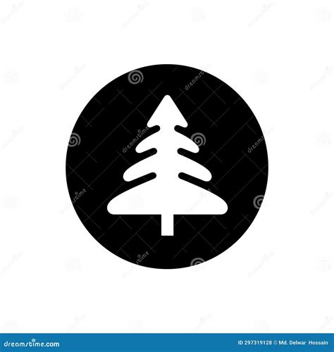 Tannenbaum Icon Simple Vector Illustration Stock Vector Illustration Of Holiday Christmas