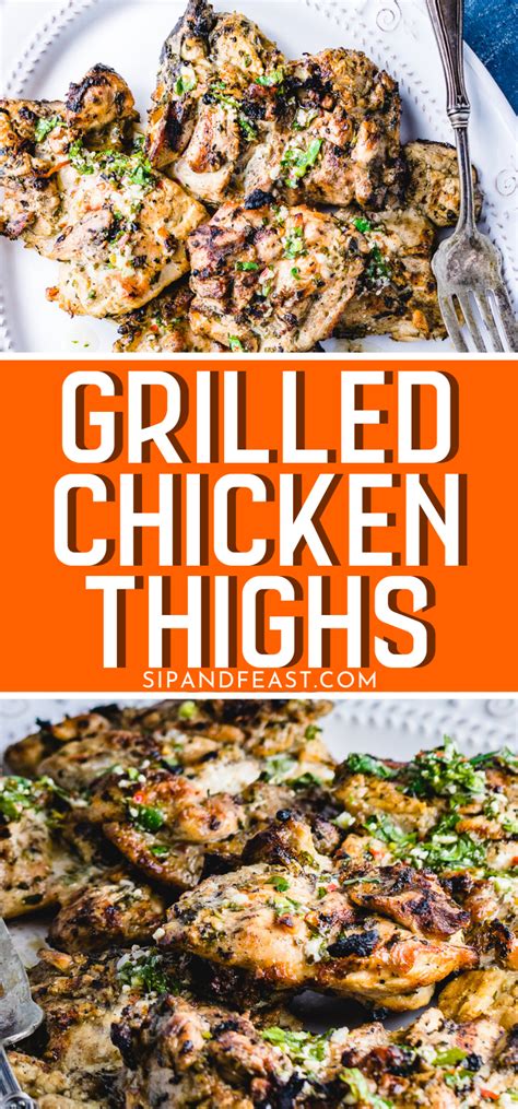1.5 lb / 750g chicken thigh fillets 2½ tsp mixed italian dried herbs zucchini salad: These marinated grilled chicken thighs are super easy to ...