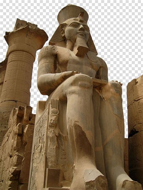 Tutankhamun Statue Luxor Temple Egyptian Pyramids Ancient Egypt