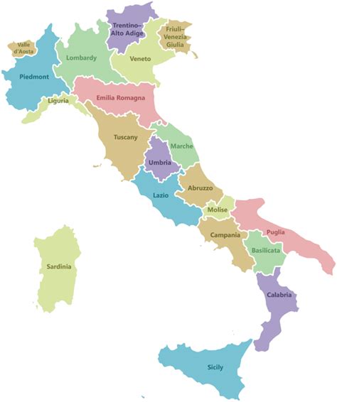 Political Geography Of Italy Italian Wine Central
