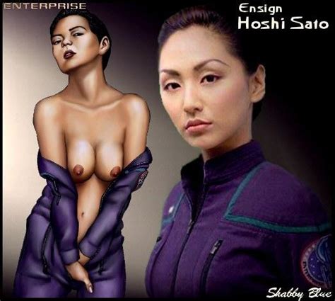 Post Enterprise Hoshi Sato Linda Park Shabby Blue Star Trek