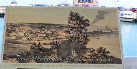 Wisconsin Historical Markers Port Washington Harbor Circa 1856