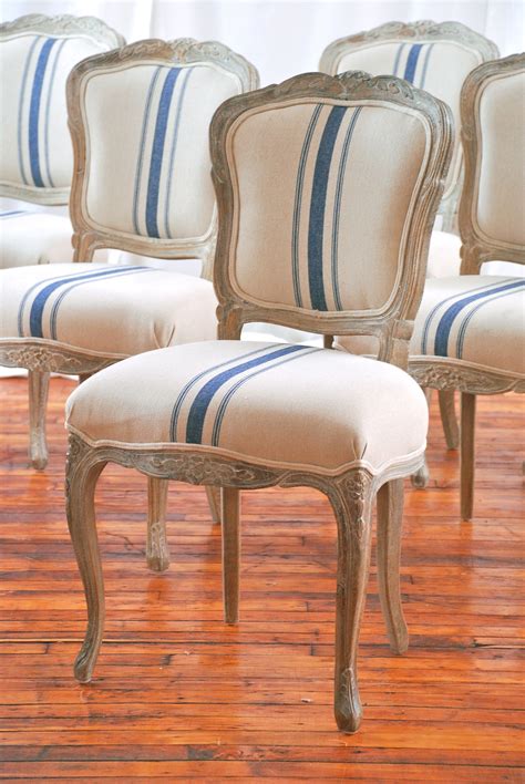 See more ideas about fabric dining room chairs, fabric, home decor fabric. Limed Oak French Chairs $435 - Chicago http://furnishly ...