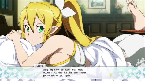 Sword Art Online Re Hollow Fragment Leafa Romance 3 Youtube