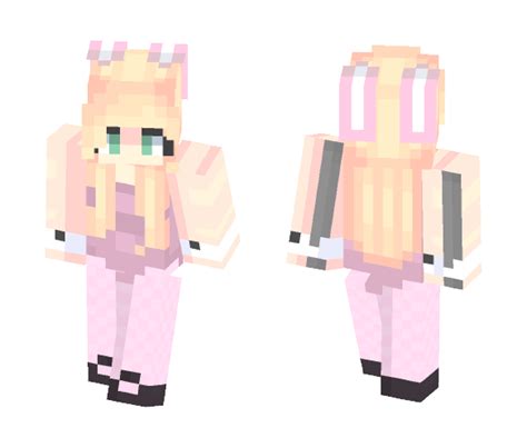 Download Pink Bunny Girl Minecraft Skin For Free Superminecraftskins