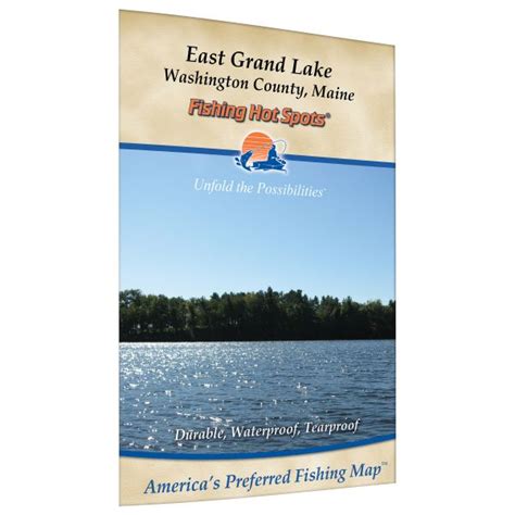 Maine East Grand Lake Fishing Hot Spots Map
