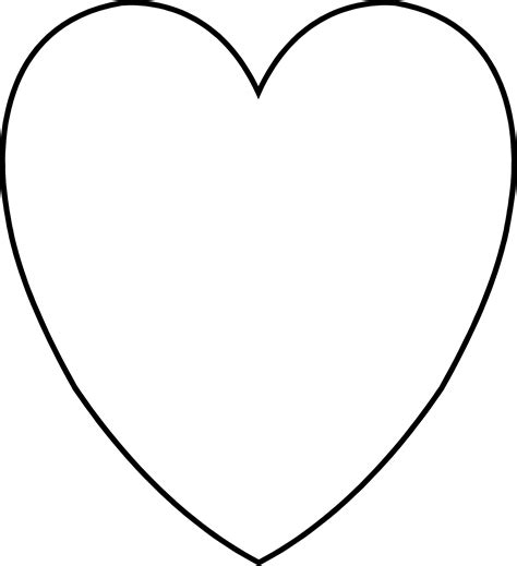 Simple heart template free download