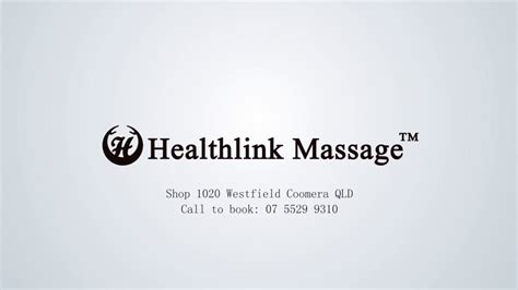 healthlink massage coomera intro youtube