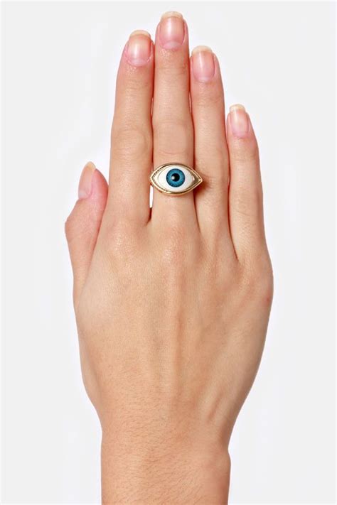 Eyes On You Gold Eye Ring In 2023 Eye Ring Evil Eye Jewelry Eye Jewelry