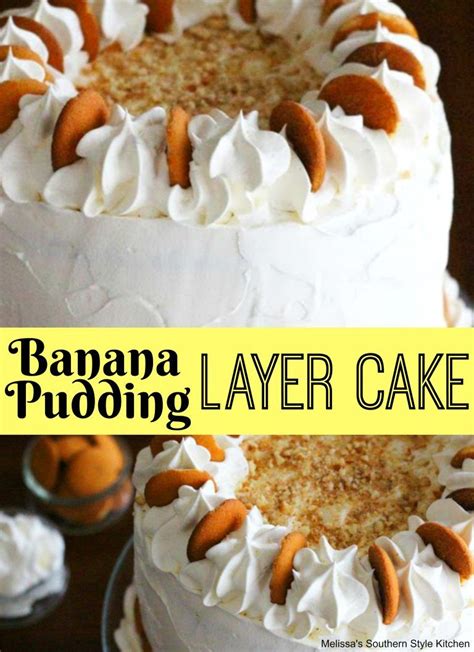 Blend cream cheese, powdered sugar, and 1 cup cool whip. Banana Pudding Layer Cake | Banana pudding, Banana pudding ...