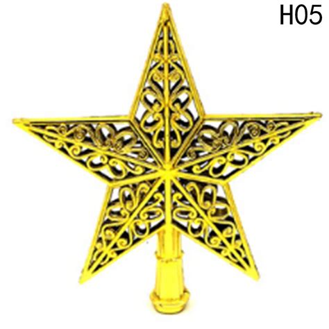 1pcs 20cm Christmas Tree Top Star Plastic Christmas Tree Toppers For