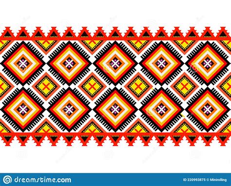 Colorful Tribe Pattern Design Tribe Pattern Design Tribal Ethnic Pattern In Mixing Color