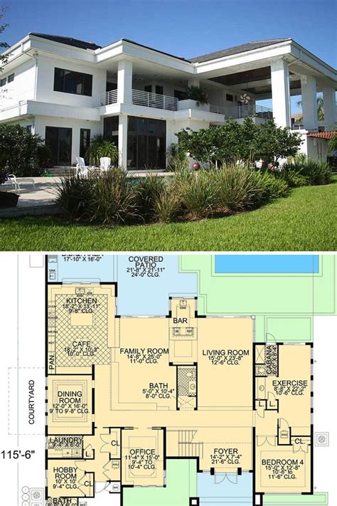 5 Bedroom Mansion Floor Plan Floorplans Click