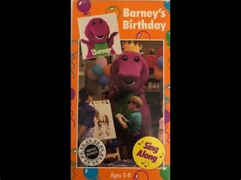 Barney Home Video Barney S Birthday Lyrick Studios Vhs Youtube My Xxx