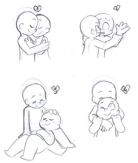 Chibi Couple Reference Poses References Pinterest Drawing