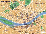 Mapa turistico Budapest | viajefilos.com