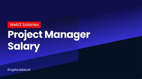 Project Manager Salary In 2024 Updated Daily Crypto Jobs List