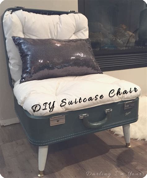 Diy Suitcase Chair In 2020 Diy Suitcase Suitcase Chair Diy Chair