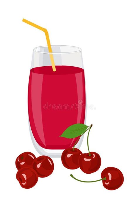Delicious Refreshing Healthy Drink A Glass Of Natural Fruit Juice