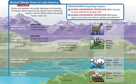 Vertical Climate Zones in Latin America | Latin, Latin america, America