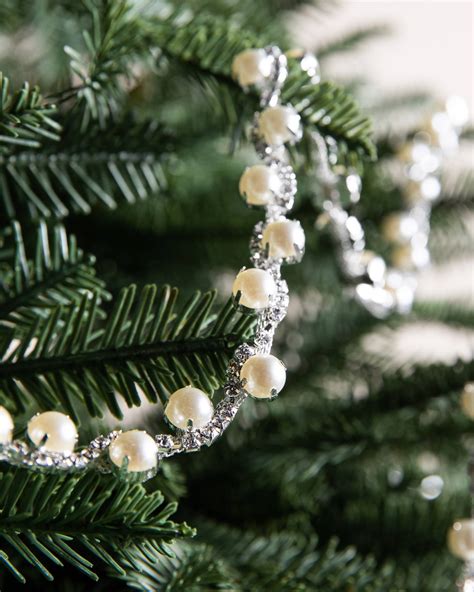 Crystal And Gold Christmas Tree Garland Balsam Hill