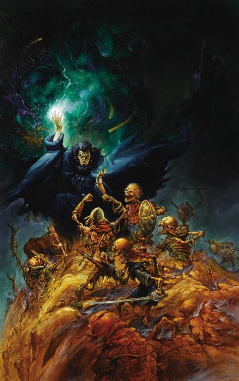 Old School Dandd Art Jeff Easley Skräck Konst