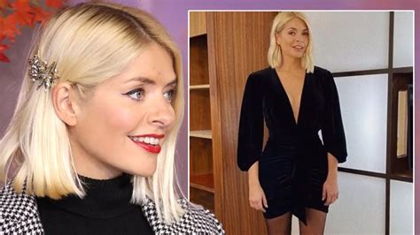 Holly Willoughby Wows With Endless Legs In Very Low Cut Dress For Rare