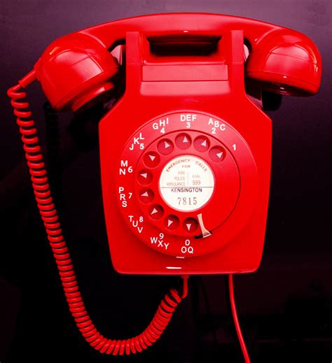 Red 741 Wall Telephone