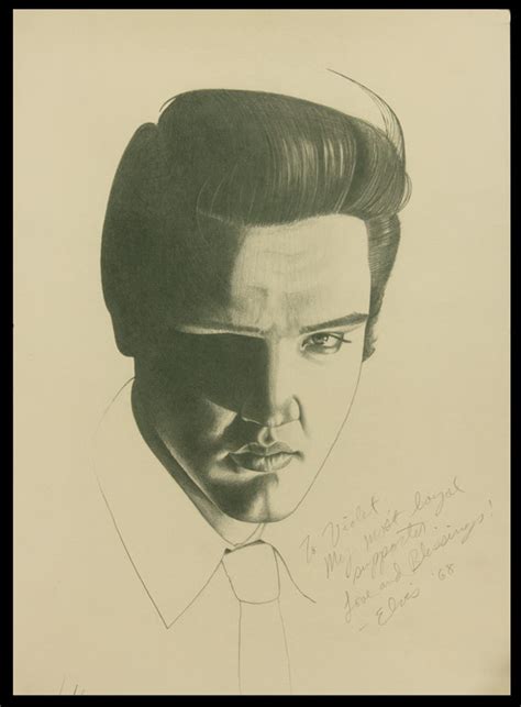 Lot Detail Elvis Presley Signed And Inscribed Print