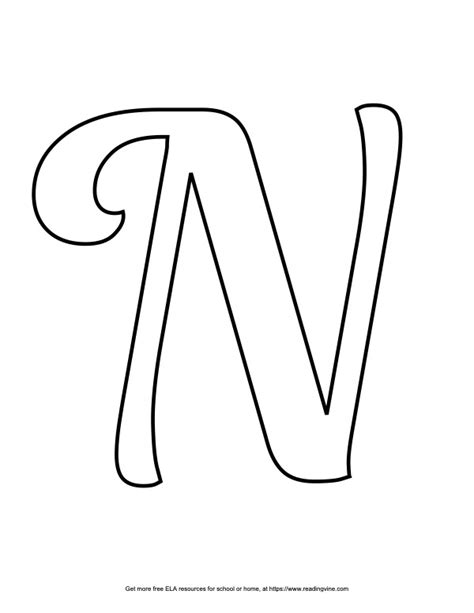 Bubble Letter N 19 Free Printable Styles