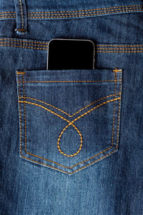 Cellphone In Jeans Pocket Stock Photo Image Of Call 31203716