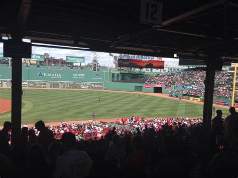 Best Grandstand Seats At Fenway Park Fenway Park Grandstand 12 Review