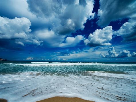 clouds, Landscape, Beach Wallpapers HD / Desktop and ...