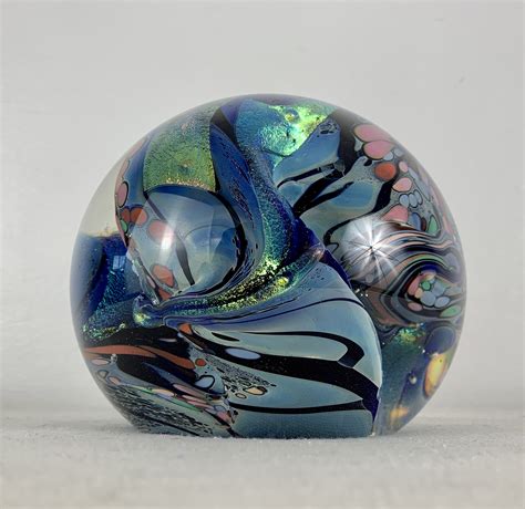 Art Glass Sphere By James Nowak Multicolor Out Of The Box